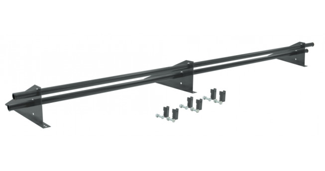 Снегозадержатель трубчатый для фальцевой кровли Optima RAL 7005 3м Снегозадержатель трубчатый для фальцевой кровли Optima RAL 7005 3м
