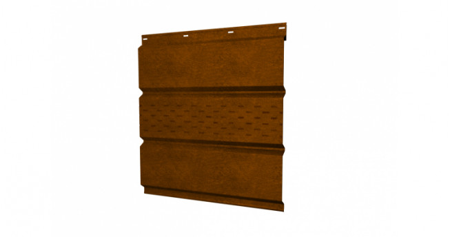 Софит металлический центральная перфорация 0,45 Print Elite с пленкой Golden Wood Софит металлический центральная перфорация 0,45 Print Elite с пленкой Golden Wood