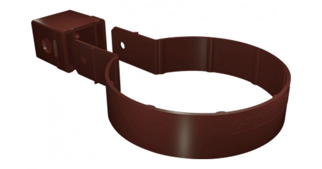 Хомут трубы Kliker ПВХ Grand Line Premium шоколадный (инд.упак.) (RAL 8017)
