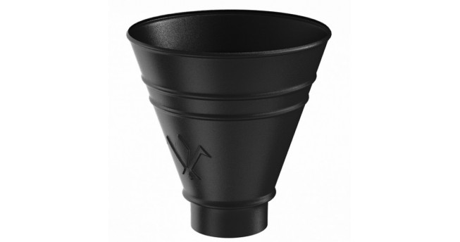 Воронка водосборная круглая Aquasystem 90мм GreenCoat Pural BT matt RR 33 (черный)