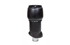 Выход вытяжки XL 160х300х700 ИЗ черный с колпаком