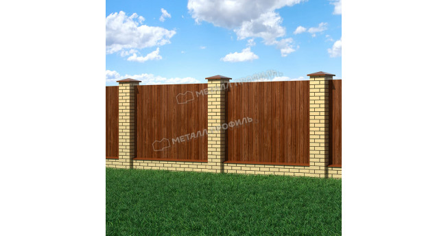 Профилированный лист С-8x1150-A (ECOSTEEL-01-МореныйДуб-0,5) Профилированный лист С-8x1150-A (ECOSTEEL-01-МореныйДуб-0,5)