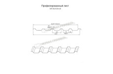 Профилированный лист МП-35x1035-A (ОЦ-01-БЦ-0,75)