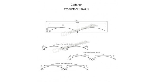 Сайдинг Woodstock-В-28х330 (ECOSTEEL-01-Клен-0.5)